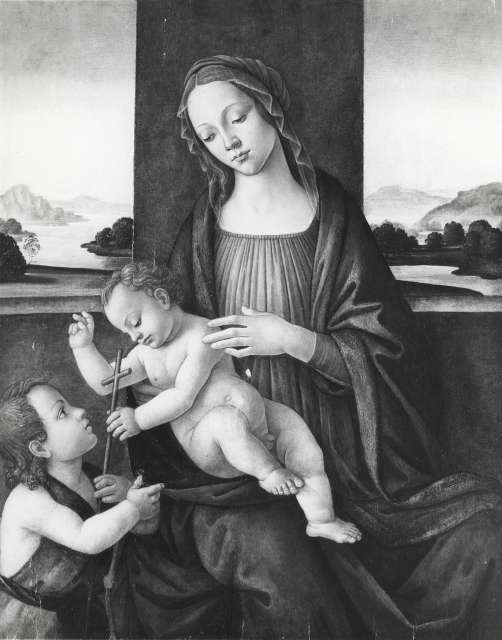 A. C. Cooper — Anonimo fiorentino sec. XV/ XVI - sec. XV/ XVI - Madonna con Bambino e san Giovannino — insieme